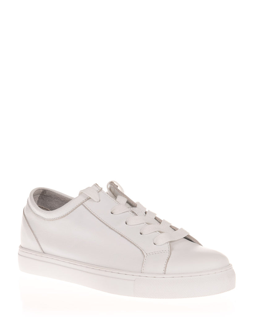 Minx Bandit White Milled Leather Sneaker