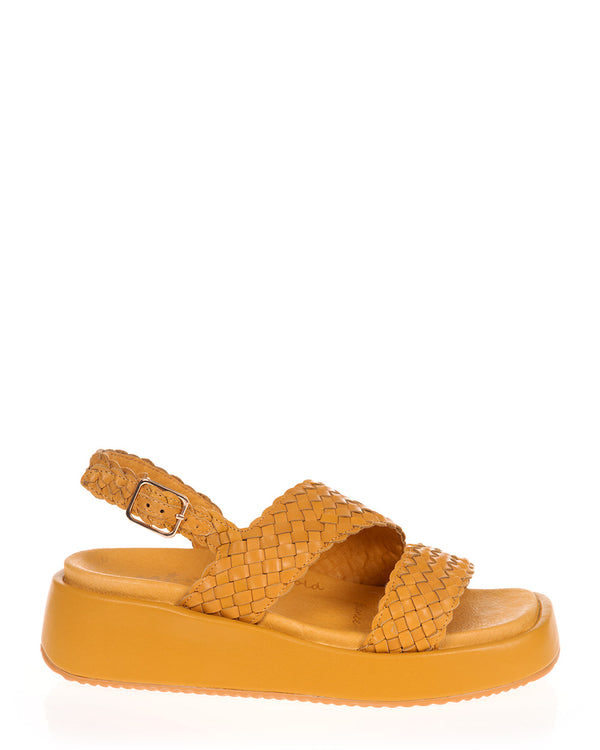 Minx Braider Sunflower Woven Leather Sandal