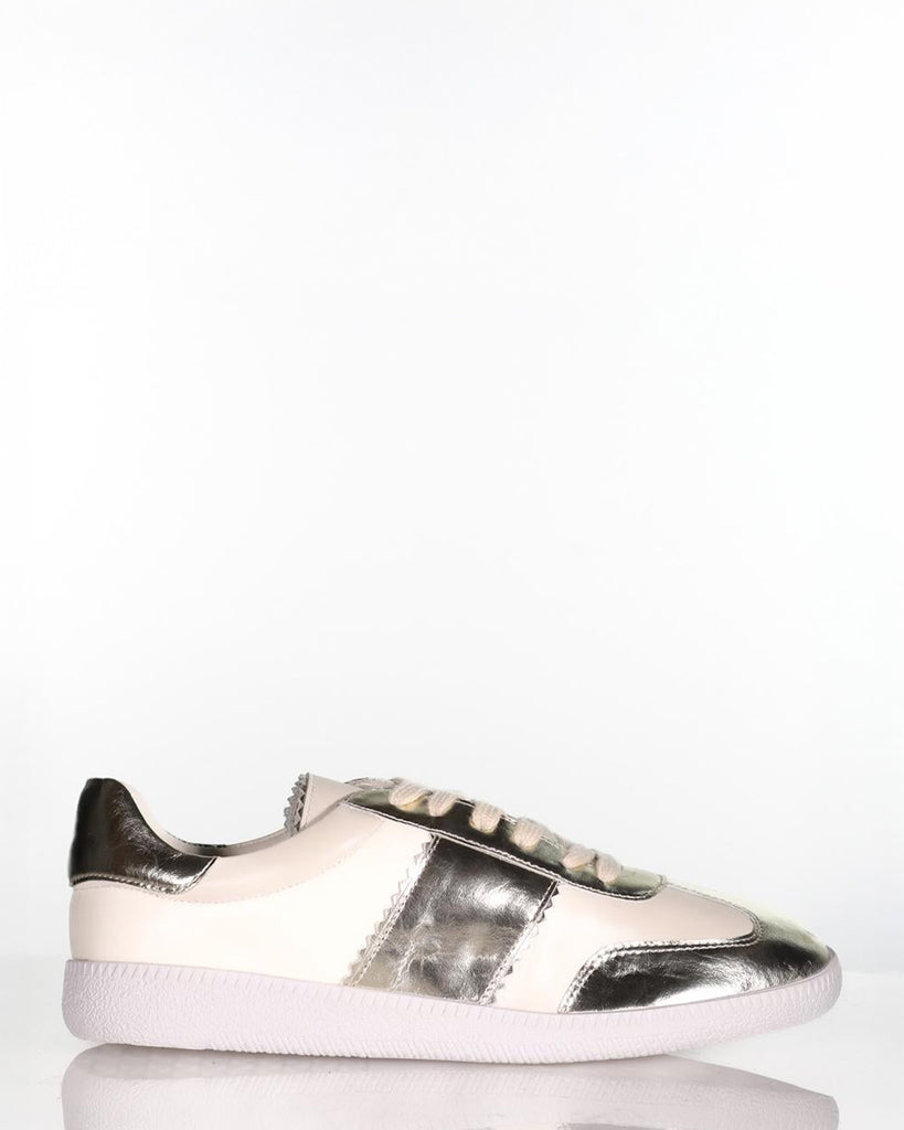 Minx Hybrid Gold/Ivory Leather Sneaker