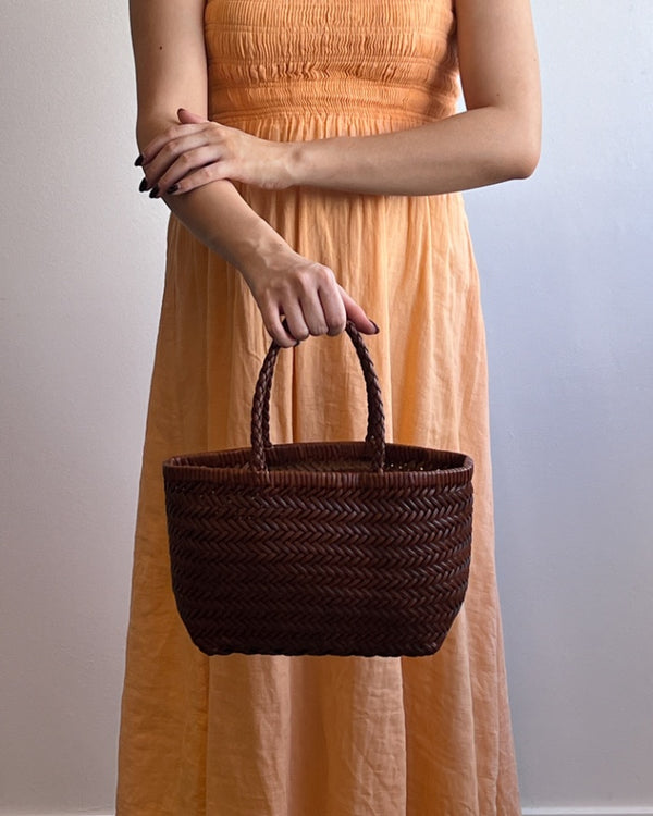 Minx Saint Tropez Sunset Bag Cinnamon Brown Weave