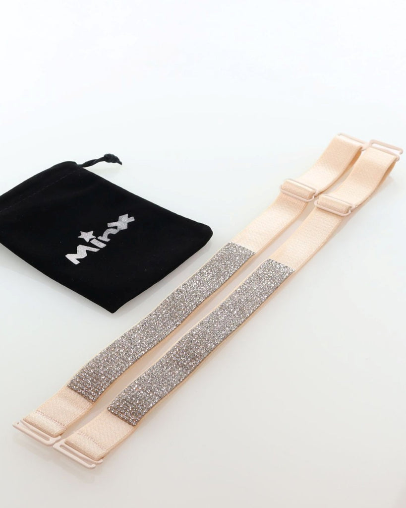 Minx Sparkle Bra Strap Nude