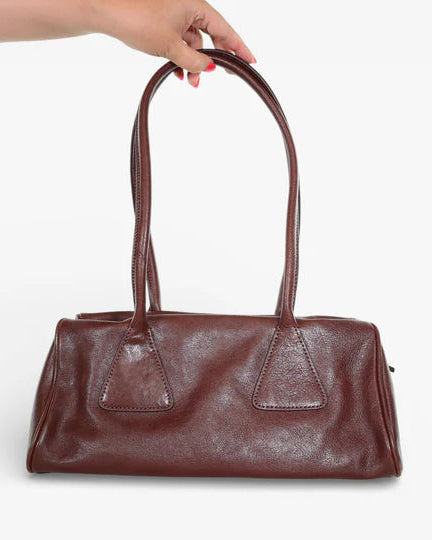 Minx Twin Peaks Leather Bag Cafe Rub