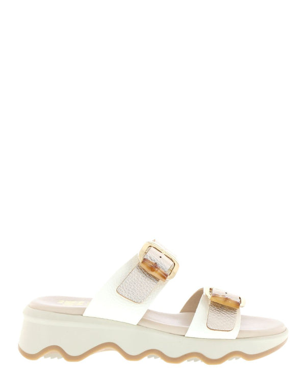 Nu X Neo Cecilia Latte Leather Slide