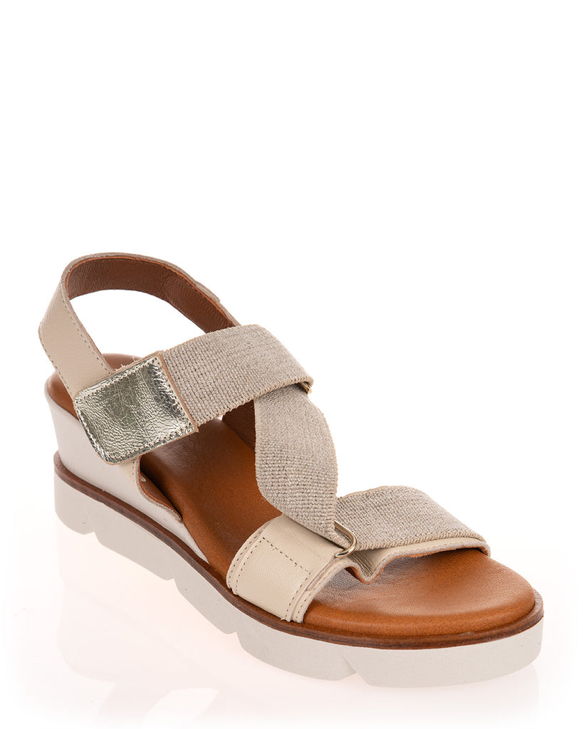 Nui X Neo Jaya Neutral Leather Sandal