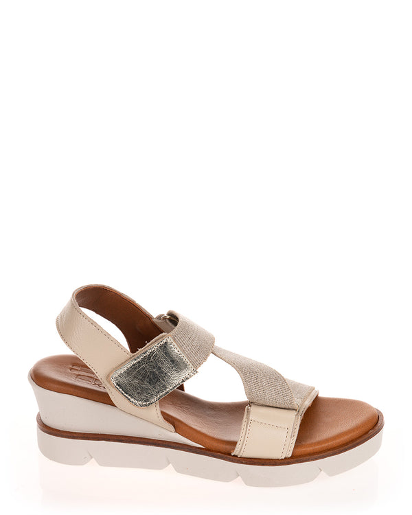 Nui X Neo Jaya Neutral Leather Sandal