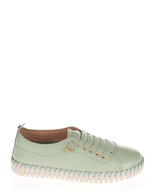 Nui X Neo Zenia Light Green Leather Casual