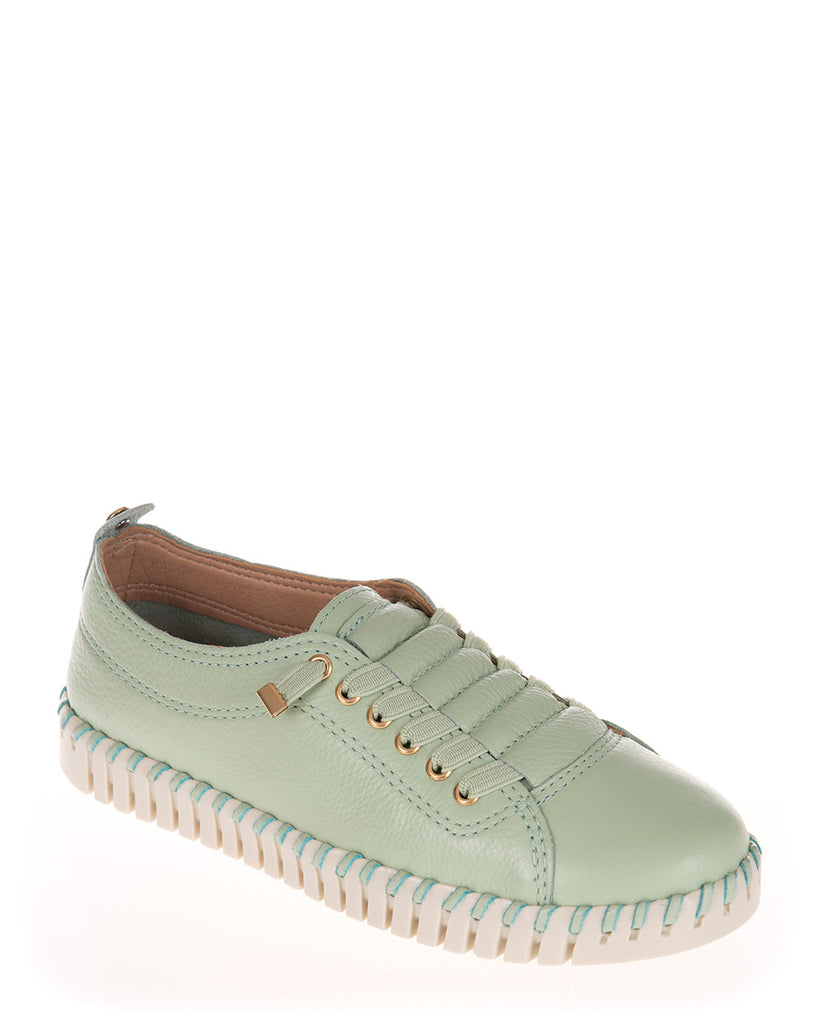 Nui X Neo Zenia Light Green Leather Casual