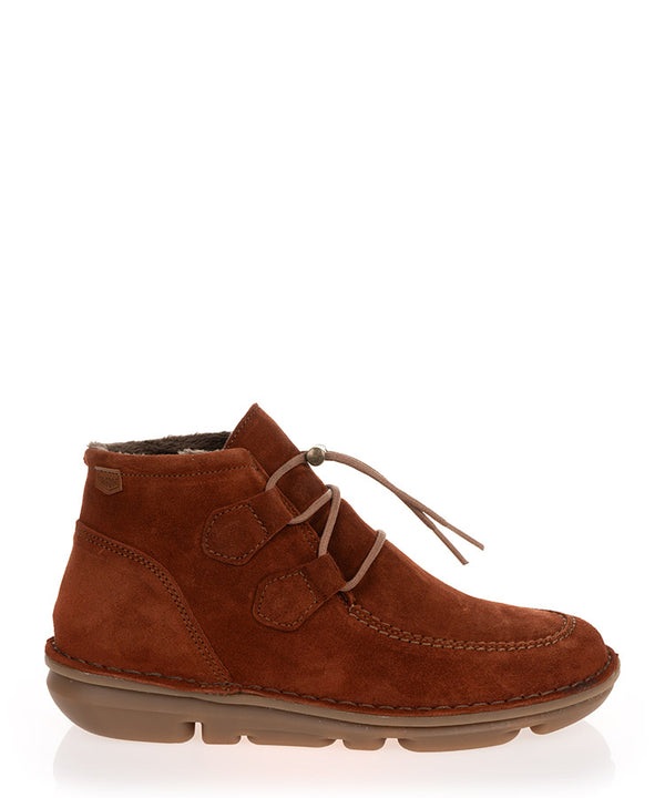 On Foot 30606 Terracotta Leather Suede Ankle Boot