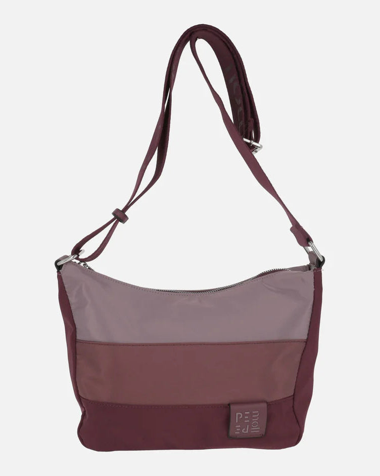 Pepe Moll Edurne Tri Lodo Bordo Vegan Crossbody/shoulder Bag