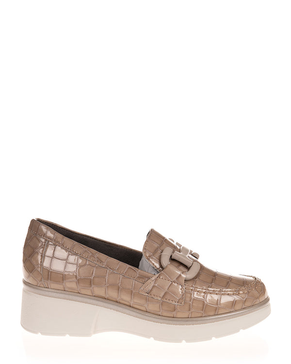Pitillos 10053 Piedra Croco Patent Leather Loafer Casual Shoe
