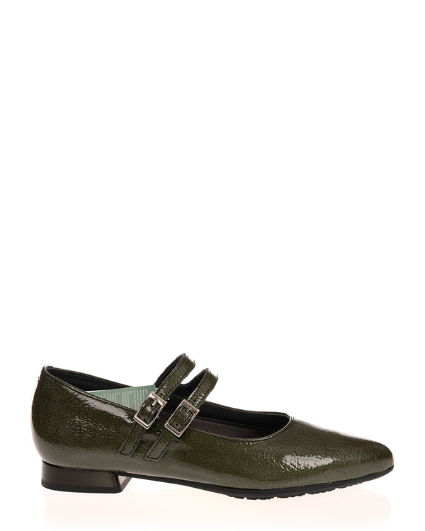 Pitillos 10140 Verde Patent Leather Low MaryJane Shoe