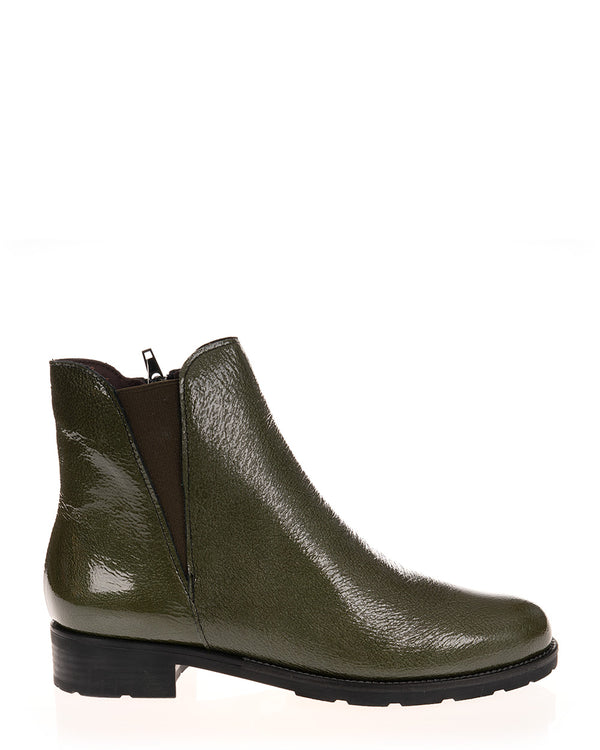 Pitillos 10182 Verde Patent Leather Chelsea Ankle Boot