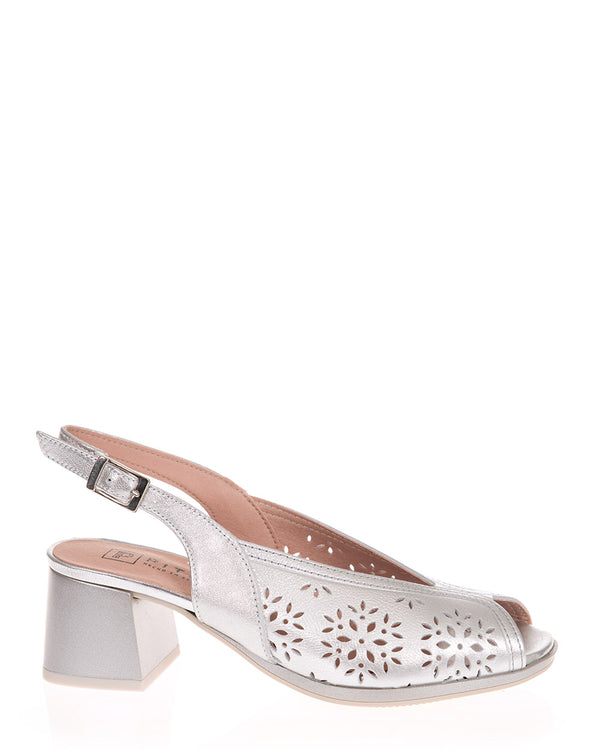 Pitillos 10532 Plata Leather Slingback