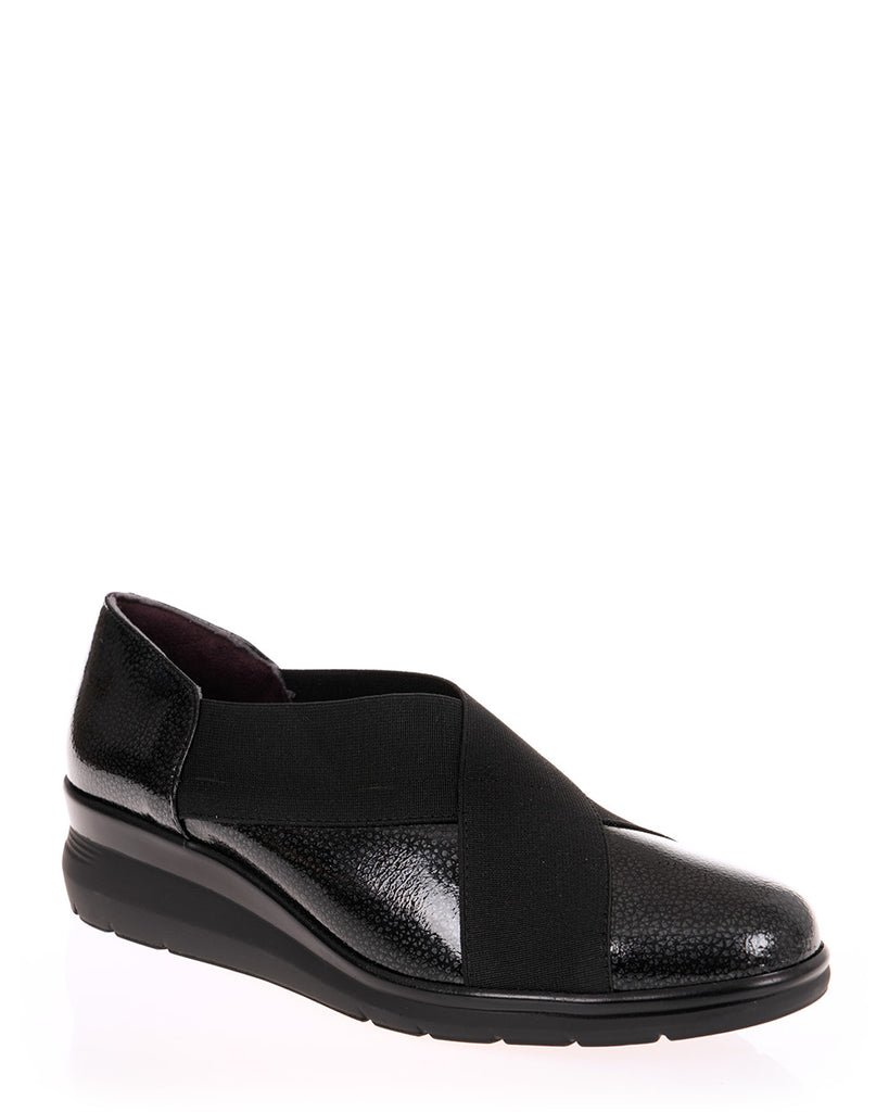 Pitillos 10733 Black Patent Leather Slip On Shoe