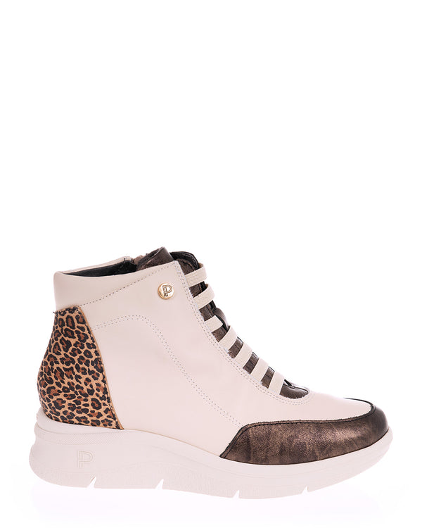Pitillos 10754 Crema Leather Casual Ankle Boot