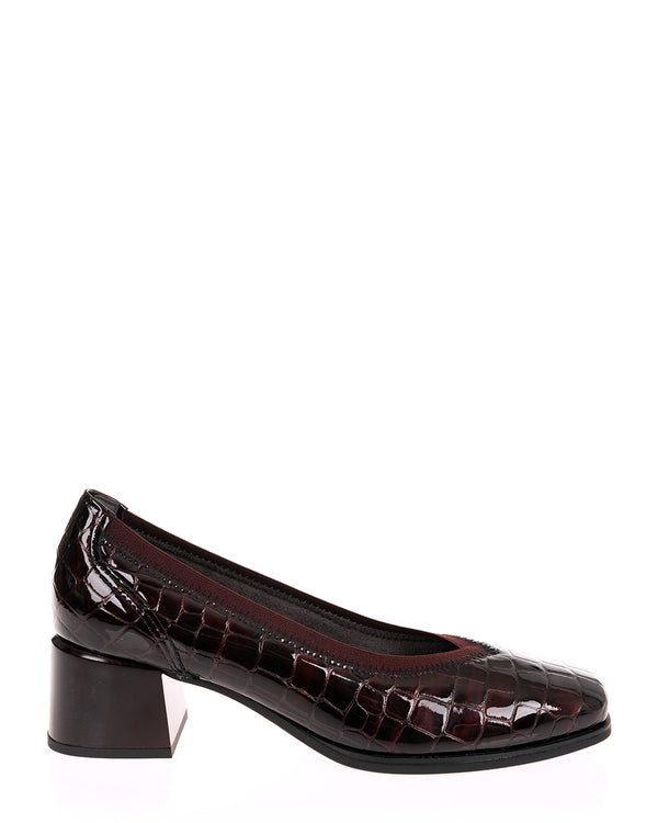Pitillos 10820 Burdeos Patent Croc Leather Shoe