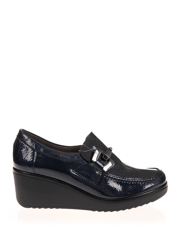 Pitillos 20045 Marino Patent Leather Wedge Shoe