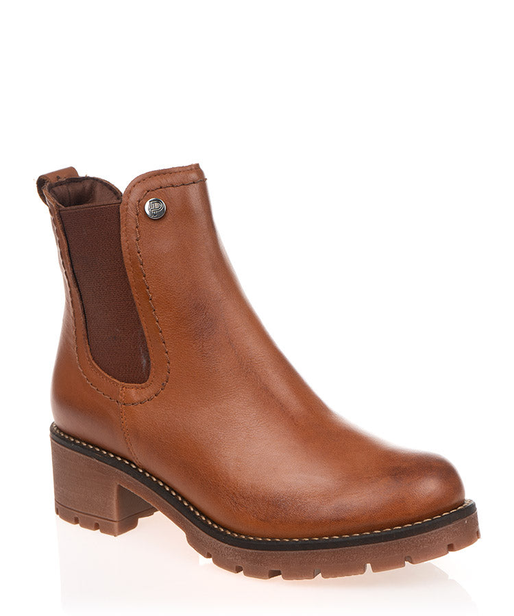 Pitillos 2724 Tan Leather Ankle Boot