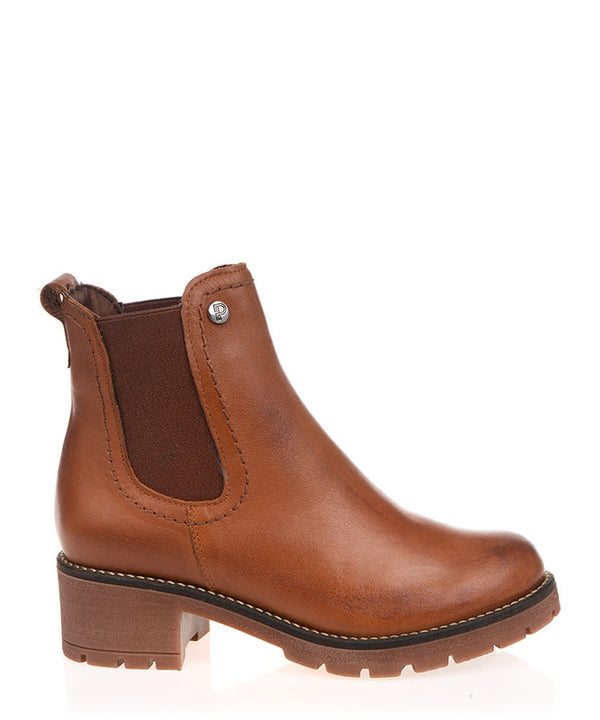 Pitillos 20022 Tan Leather Ankle Boot