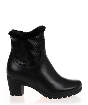 Pitillos 3514 Black Leather Ankle Boot