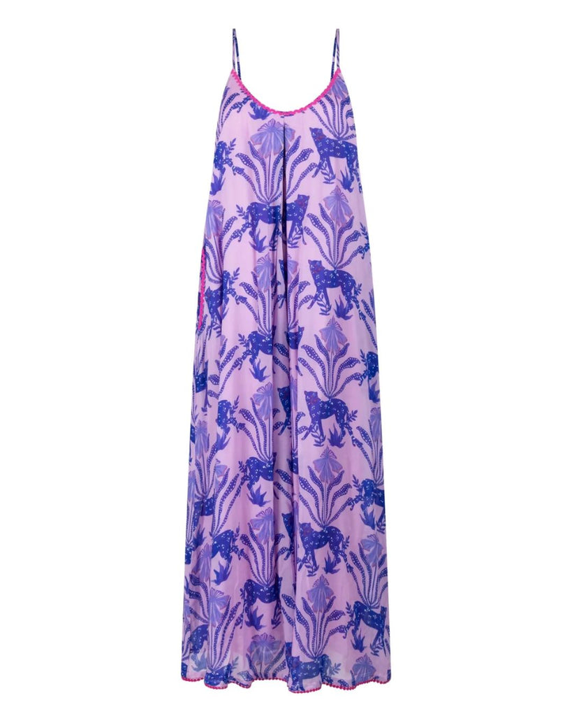 Place du Soleil Maxi Dress Panthers Lilac & Pink