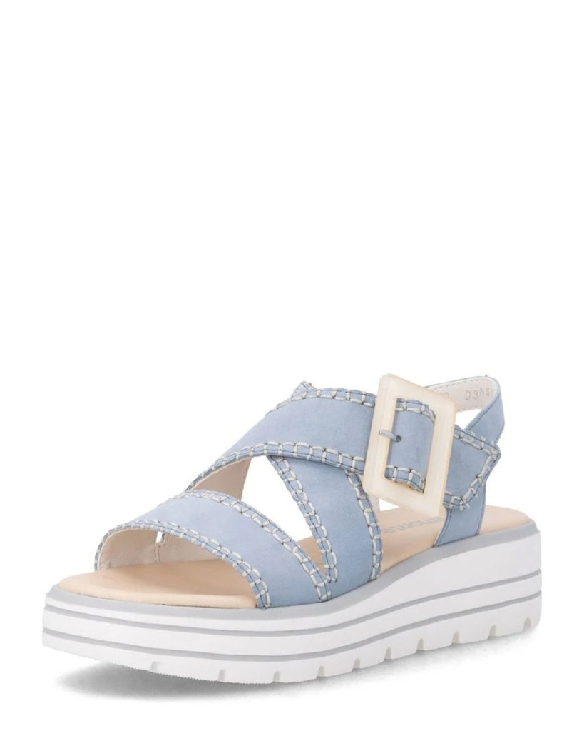 Remonte D3N51-10 Wyler Blue Leather Sandal