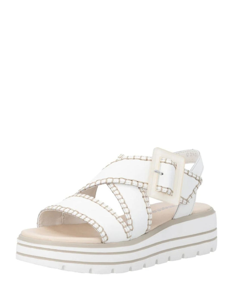 Remonte D3N51-80 Wyler White Leather Sandal