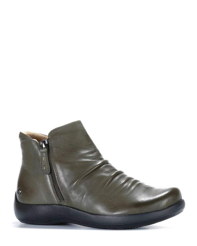 Revere Salzburg Olive Leather Wide Fit Ankle Boot