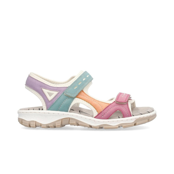 Rieker 68866-92 Multi Color Textile Walking Sandal