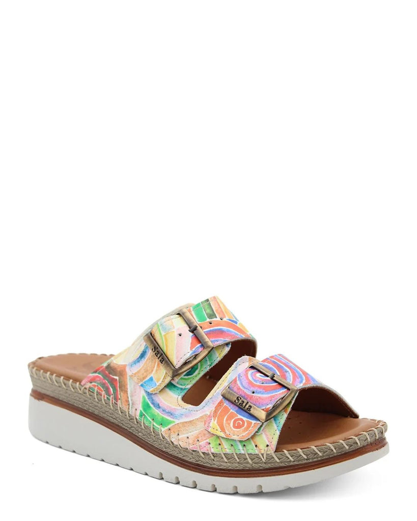 Sala Europe Oasis Slide Swirl Multi Leather
