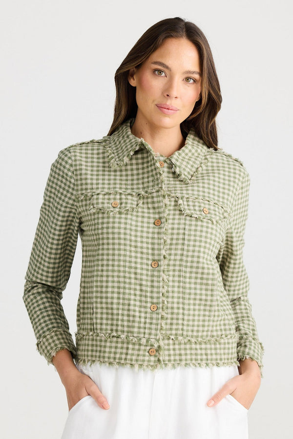 Shanty SH24227-3 Monza Jacket Sage Check