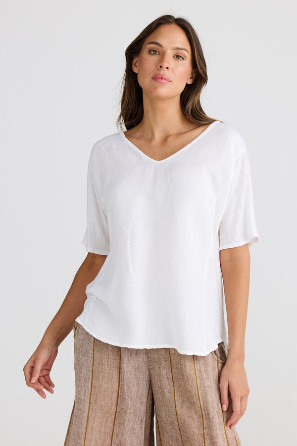 Shanty SH24275-1 Livorno White Linen Top