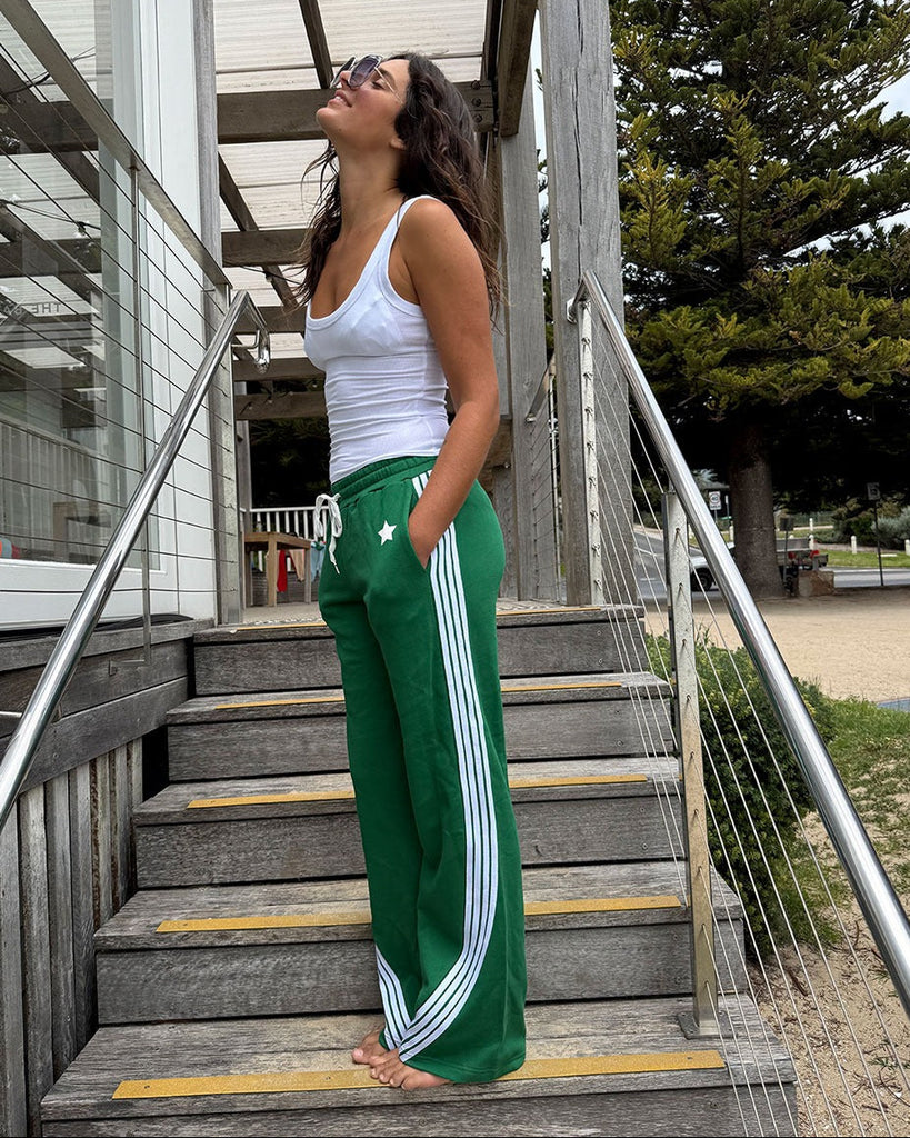 Sophie Moran Forest Green Wide Leg Leisure Pant