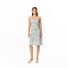 Harris Cotton 6984 Slim Fit Dress Blue Starflowers