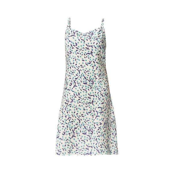 Harris Cotton 6984 Slim Fit Dress Blue Starflowers