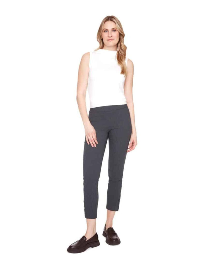 UP Pants Mist Side Slit Techno Ankle Pant Grey