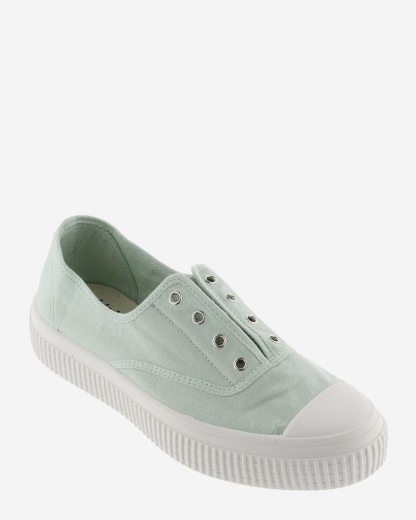 Victoria 176100 Melon Re Edition Canvas Cotton Plimsol Light Green Sneakers