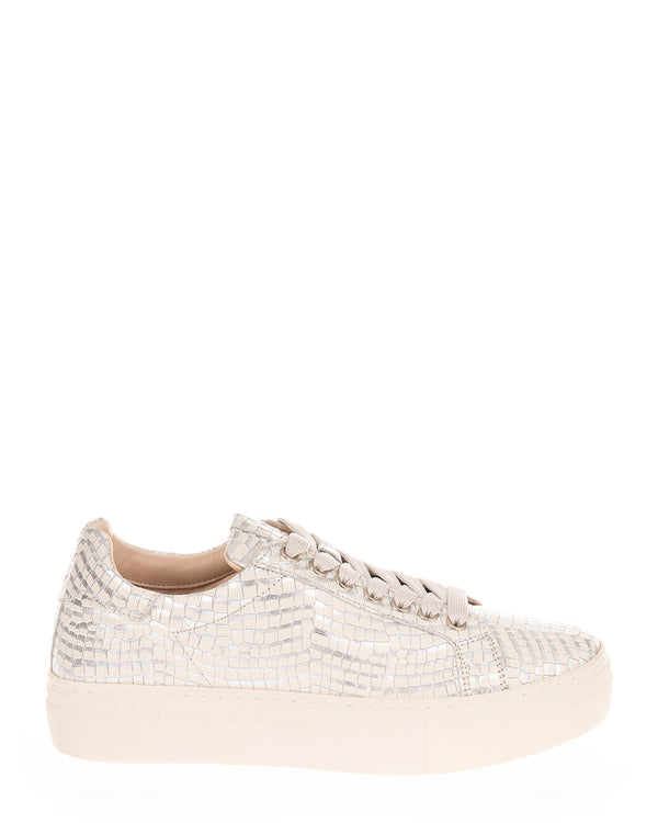 Wave 6025 Texas Argento Leather Sneaker