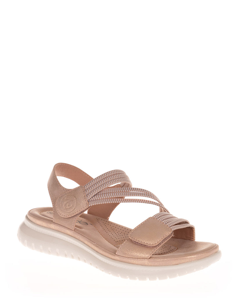 Wilde Sannah Rose Gold Shimmer Wedge Sandal