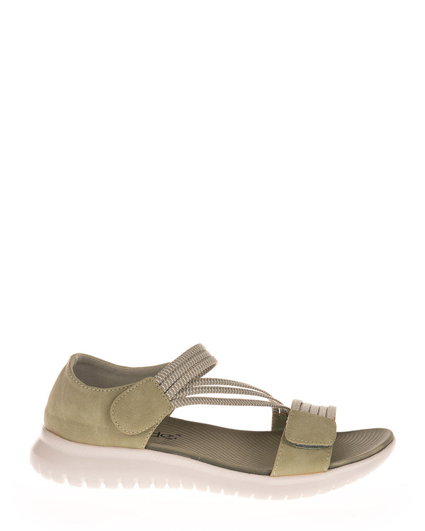 Wilde Sirena Olive Low Wedge Summer Sandal