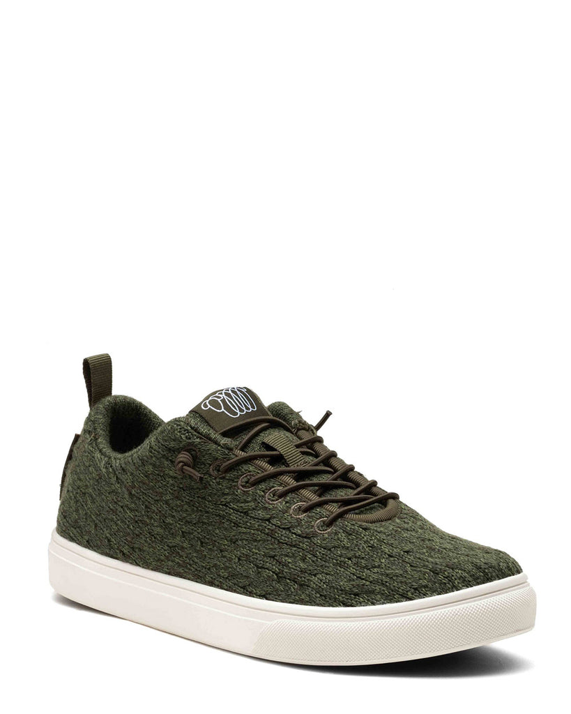 WoollooMooloo Cooma Green Merino Wool Casual Shoe