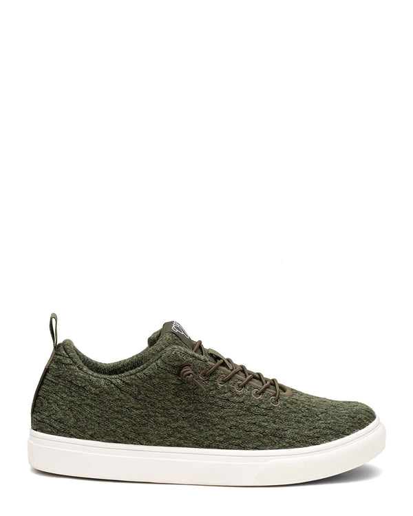 WoollooMooloo Cooma Green Merino Wool Casual Shoe