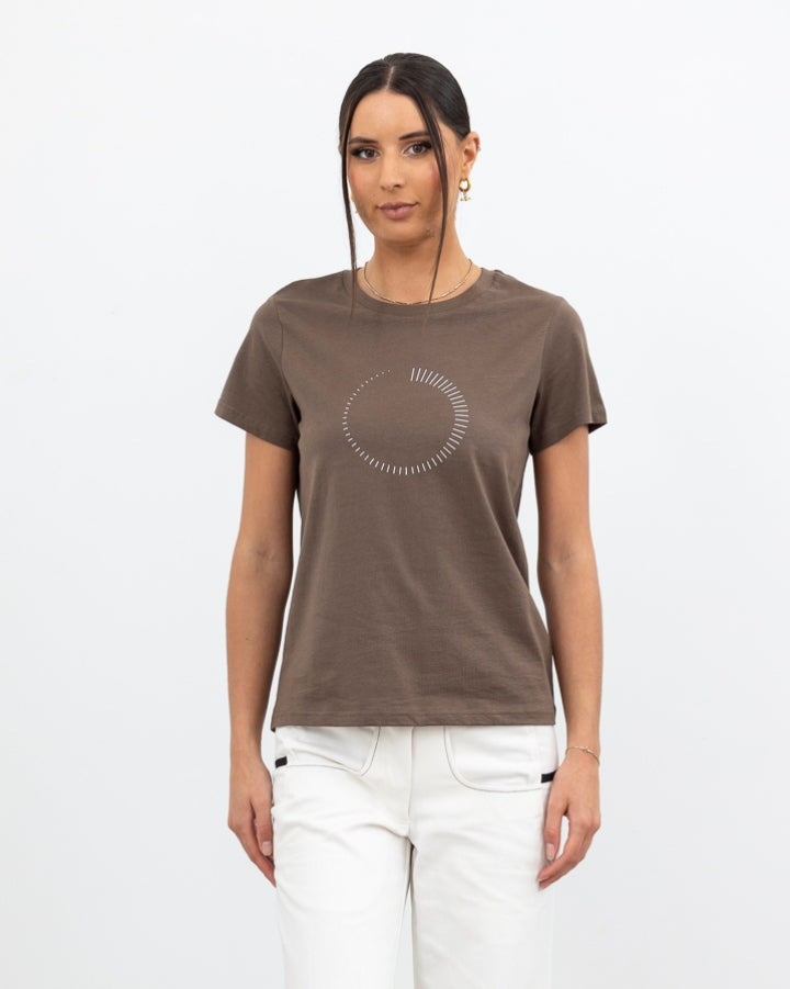 X.LAB Timer Tee Army/Black Print