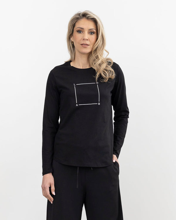 X.LAB X Box Tee Black/White Long Sleeved Tee