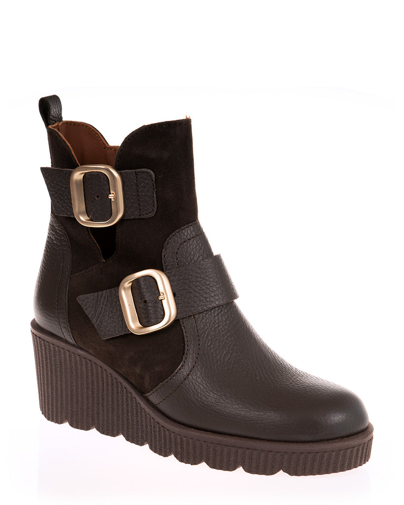 Yokono Madona-011 Marron Leather Boot