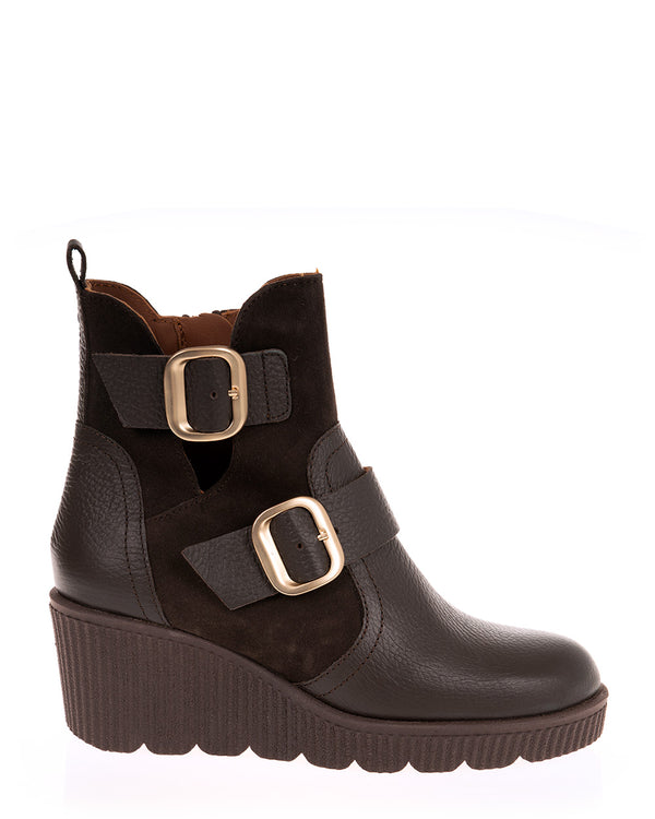 Yokono Madona-011 Marron Leather Boot