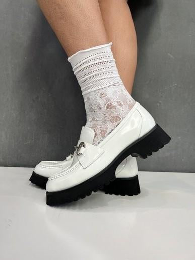Minx The Loafer Sock White