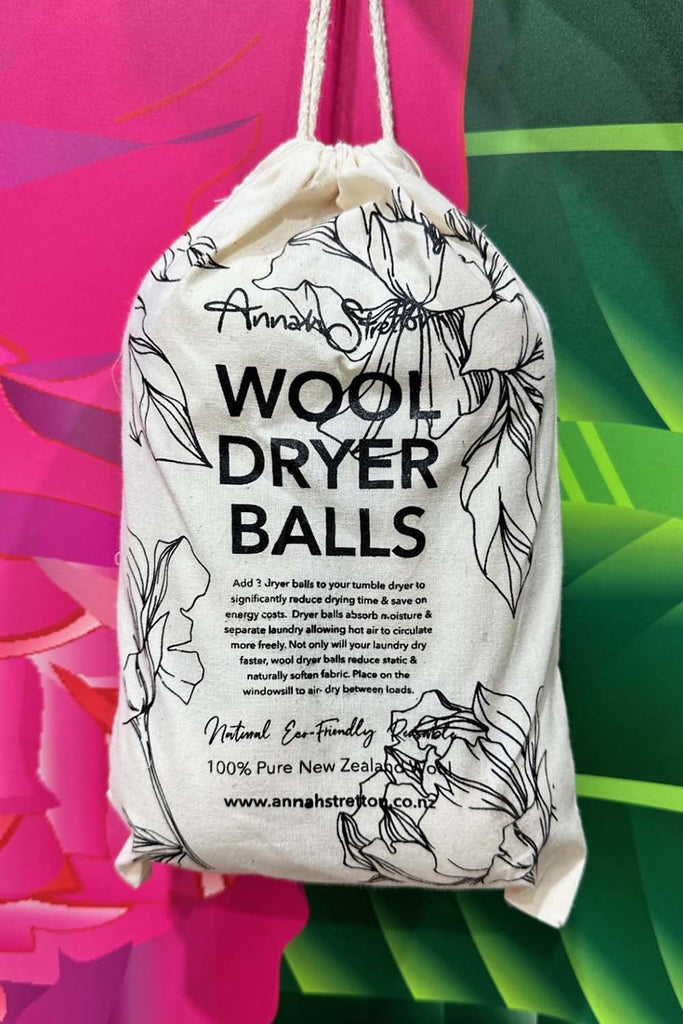 Annah Stretton NZ Wool Dryer Balls Peony