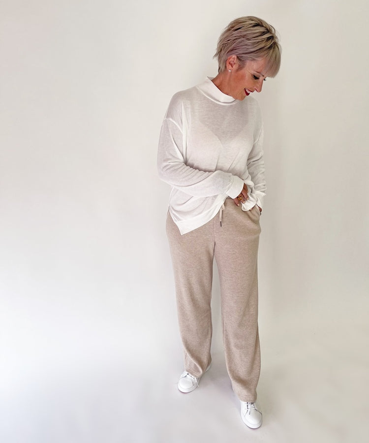 C.REED Luxe Lifestyle Pant Oatmeal Knit