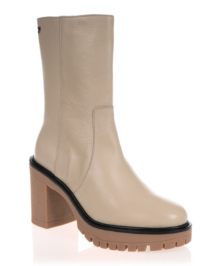 Gioseppo 67442 Neidling Off White Leather Mid Boot